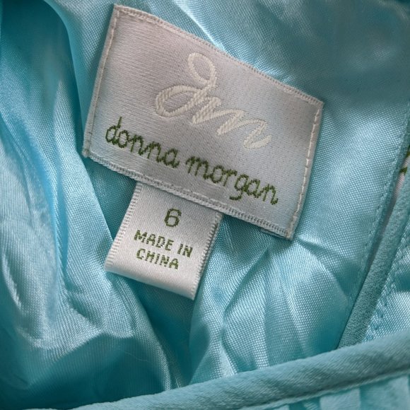 Pleated Turquoise Dress - Picture 2 of 3